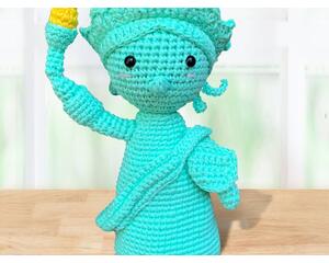 the lady liberty, mini statue of liberty, miniature statue of liberty, statue of liberty figurine, statue of liberty toy, statue of liberty for sale, miss liberty, small statue of liberty, statue of liberty plush, little lady liberty, little statue of liberty, statue of liberty doll, the liberty lady, crochet lady liberty, amigurumi lady liberty, crocheted lady liberty, handmade lady liberty