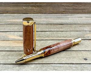 Gold and Mesquite Pen
