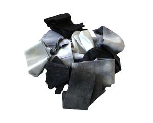 Hand dyed gray quilting cotton strips