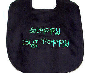 Sloppy Big Poppy Bib
