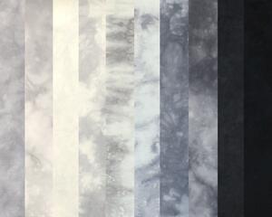 Gray stash bundle of hand dyed quilting cotton