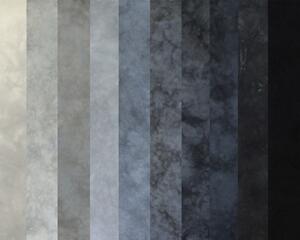 Hand dyed stash bundle in shades of gray quilting cotton
