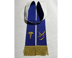 Hospital chaplain clergy stole, chaplain gift, chaplain visitation stole