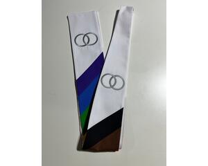 gay pride wedding officiant stole, rainbow wedding, pride wedding stole, lesbian wedding clergy stole