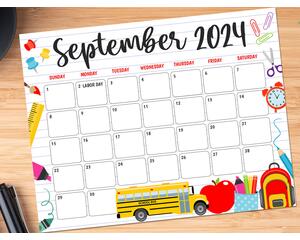September 2024 Calendar for Back to School Planning