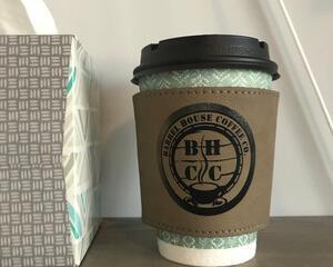 Custom faux leather drink sleeve