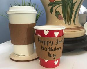 8 ounce small coffee sleeve coozie