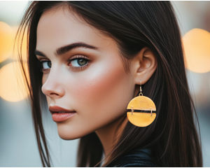 Fashion jewelry, earrings made of paper, handcrafted 