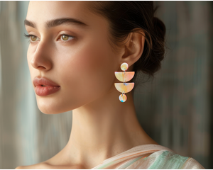 Fashion Earrings made of paper