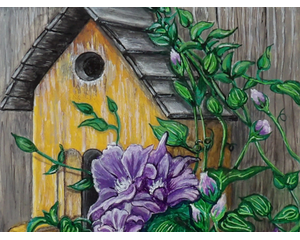 Empty Nest & Climbing Queens Painting