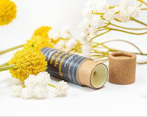 Vegan Calendula 
Chamomile Lip Balm eco friendly paper tube