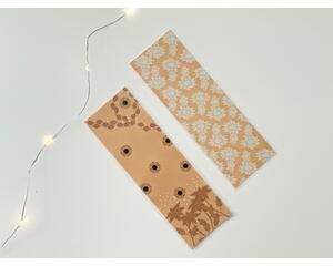 this sunflower bookmark set comes with 2 both are laminated and mustard background