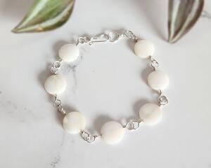 Mother of Pearl Sterling Silver Bracelet