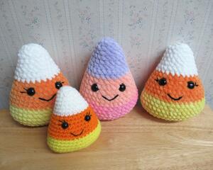 Candy Corn Plush Amigurumi