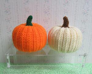Large Crochet Pumpkin