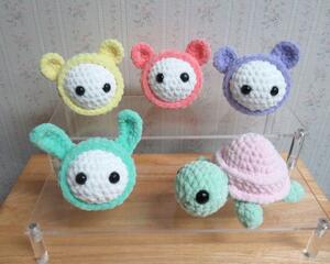 Amigurumi Mini Stress Ball Buddies