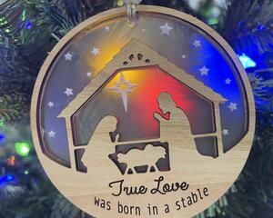 Engraved Christmas Ornament Set