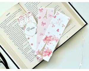 these Paris bookmarks comes with three bookmarks and all are laminated