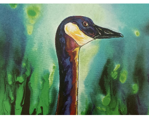 Canada Goose signed open edition print by Chris Wakefield