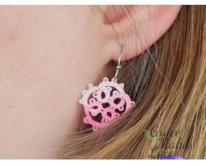 Classic Sweet Lolita Victorian lace inspired earrings 