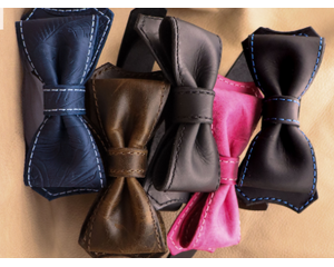 Stylish Leather Bow Tie Jon B Leather