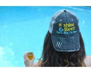 pool party hat, beach beer hat, funny drinking cap, distressed mesh hat, lake life hat, summer party cap, beer lovers hat, pool accessory, 