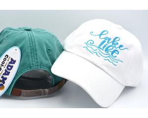 Lake Life' embroidered caps
