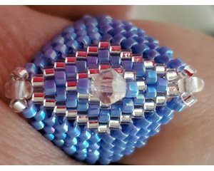 Blue and Silver ring