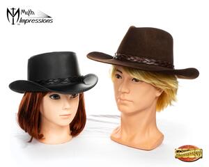 Braided Leather Hatband