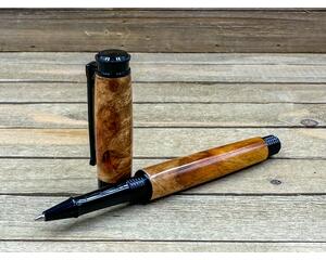 rare amboyna burl wood pen