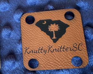 Faux leather tag view 1