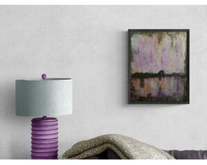 Example of what the painting would look like hanging and framed in a furnished setting. Painting is sold unframed.