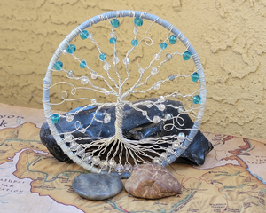 front view tree of life wire art wall decor