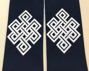 Clergy stole, officiant stole, ceremony celebrant stole, celebrant gift, unique clergy stole, endless knot clergy stole