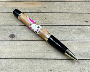 Easter bunny pen with gold hardware