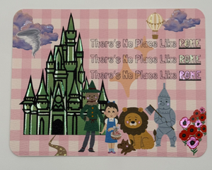 Whimsical, inspired by the classic movie, featuring Rome GA, There’s No Place Like Rome. Emerald city, yellow brick road, Dorothy & friends