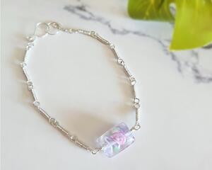 Sterling Silver Rose Bracelet