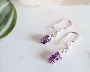 Amethyst Sterling Silver Earrings
