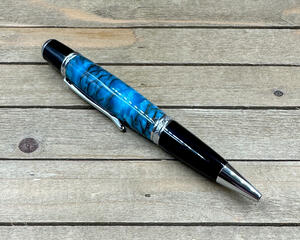 Resin cast pinecone ballpoint