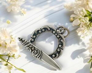 Silver toggle clasp handmade for jewelry artists and designers