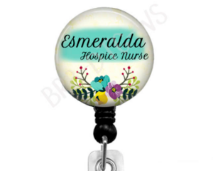 Hospice Nurse badge reel