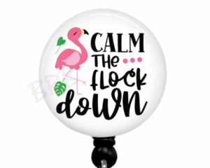 Flamingo Badge Reel