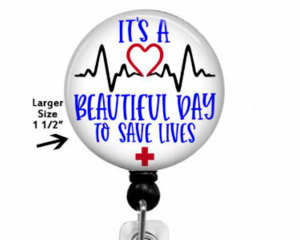 Nurse  badge reel - badgereelboutique.com