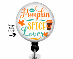 Pumpkin Spice Badge Reel