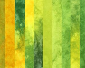 Green and yellow stash bundle of hand dyed fat eighths