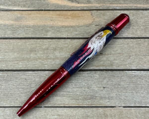 Red white and blue American Eagle ballpoint pen