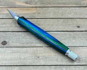 Large handled color wood hobby craft knife