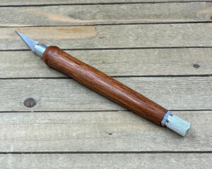 exotic hardwood hobby knife