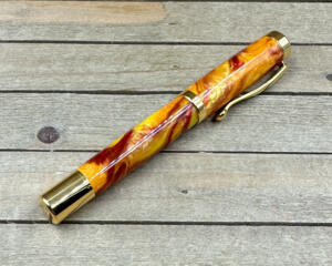Custom resin rollerball pen