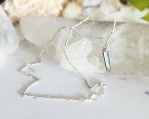 Dainty Mother of Pearl Sterling Silver Necklace